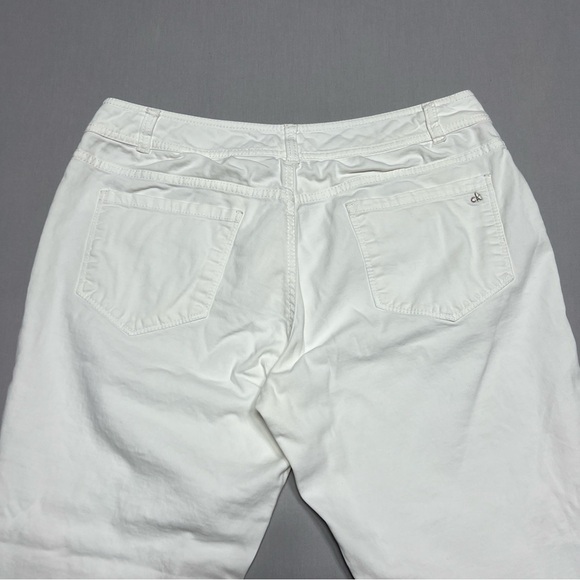 Calvin Klein Jeans Women’s White Zip Fit Size 8 - Picture 7 of 11